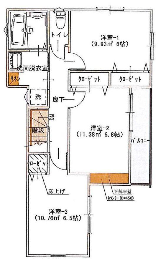 Building plan example (floor plan). Architecture Reference Plan (2F)