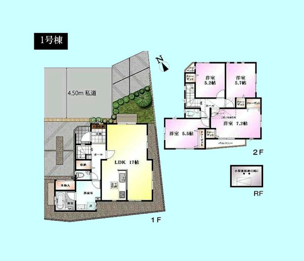 Floor plan. 53,800,000 yen, 4LDK, Land area 111.2 sq m , Building area 100.19 sq m