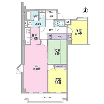 Floor plan. It is 83.31 sq m of southeast angle room.