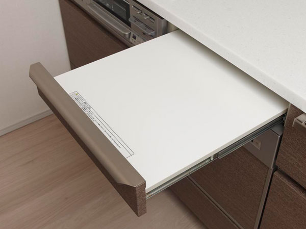 Kitchen. It can be used in a drawer when needed "slide table"