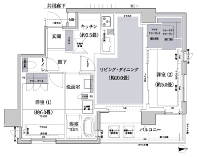 Floor: 2LDK, occupied area: 59.12 sq m, Price: 40,380,000 yen, now on sale
