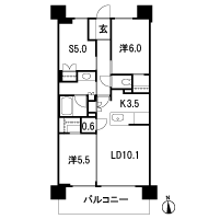 Floor: 2LDK + S, the occupied area: 68.01 sq m, Price: 50,480,000 yen, now on sale