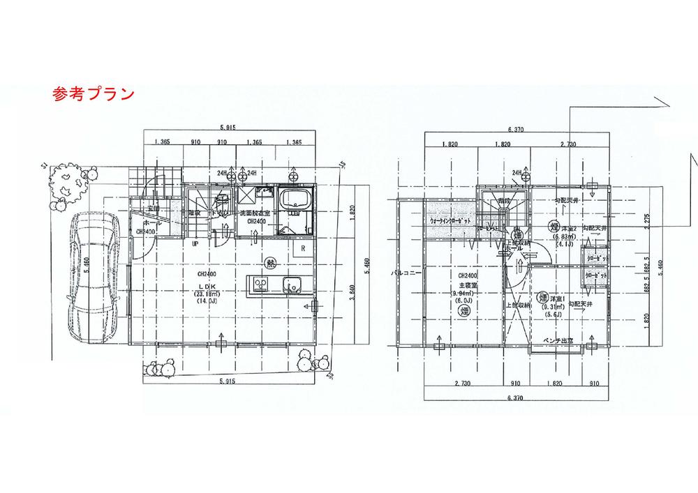 Building plan example (floor plan). Building plan example Building price  14 million yen, Building area   67.90 sq m