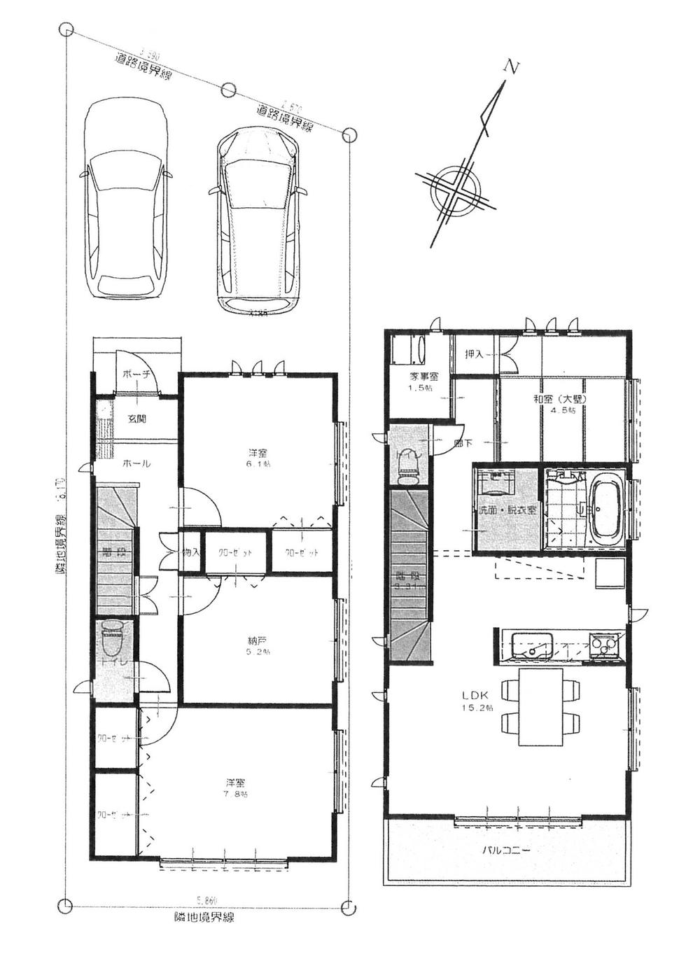 Building plan example (floor plan). Building plan Example (3) 3LDK + S, Land price 47,800,000 yen, Land area 100.1 sq m , Building price 16 million yen, Building area 99.33 sq m