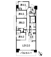 Floor: 4LDK + WIC + KC, occupied area: 80.88 sq m, Price: 37,480,000 yen, now on sale