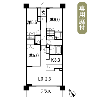 Floor: 3LDK + WIC + KC, the area occupied: 72.5 sq m, Price: 32,780,000 yen, now on sale