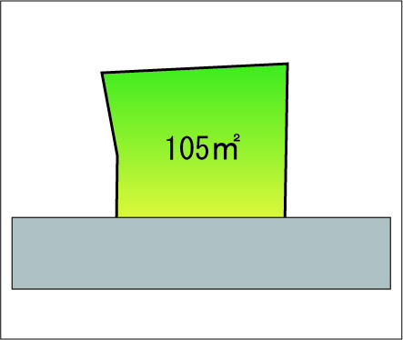 Compartment figure. Land price 13.8 million yen, It is sunny land of the land area 105 sq m 31..76 tsubo.