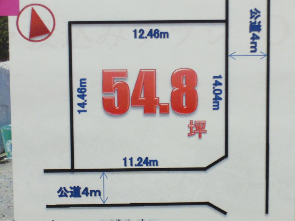 Compartment figure. Land price 39,800,000 yen, Land area 181.47 sq m