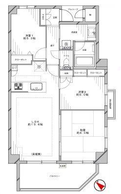Floor plan. 3LDK, Price 34,800,000 yen, Footprint 71.6 sq m , Balcony area 10.54 sq m Mato