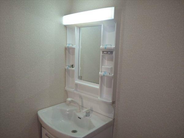 Wash basin, toilet. (1) vanity