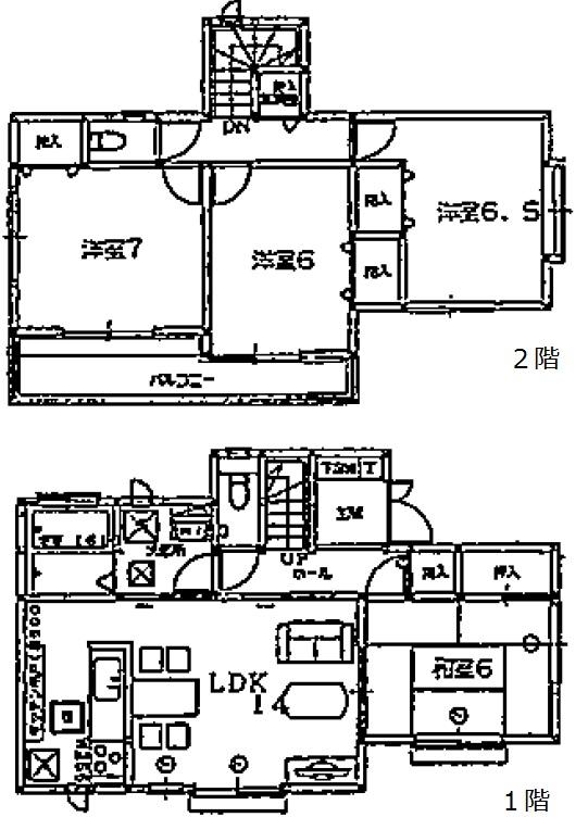 Floor plan. (K Building), Price 42,800,000 yen, 4LDK, Land area 125.71 sq m , Building area 95.22 sq m