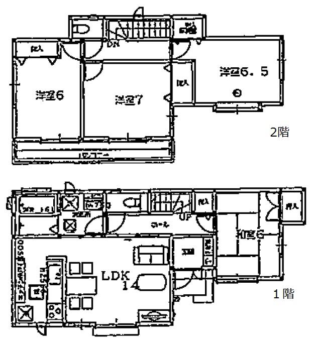 Floor plan. (L Building), Price 40,800,000 yen, 4LDK, Land area 125.72 sq m , Building area 95.22 sq m