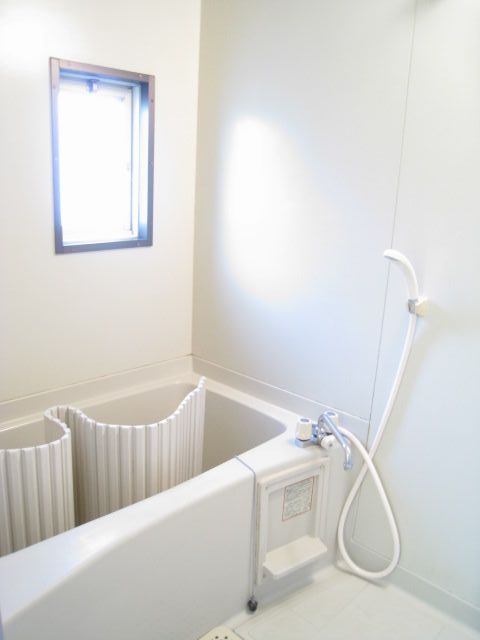 Bath. With two-sided lighting window