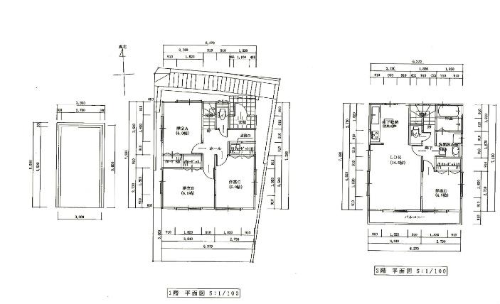 Floor plan. 34,800,000 yen, 4LDK, Land area 100.56 sq m , Building area 91.08 sq m floor plan