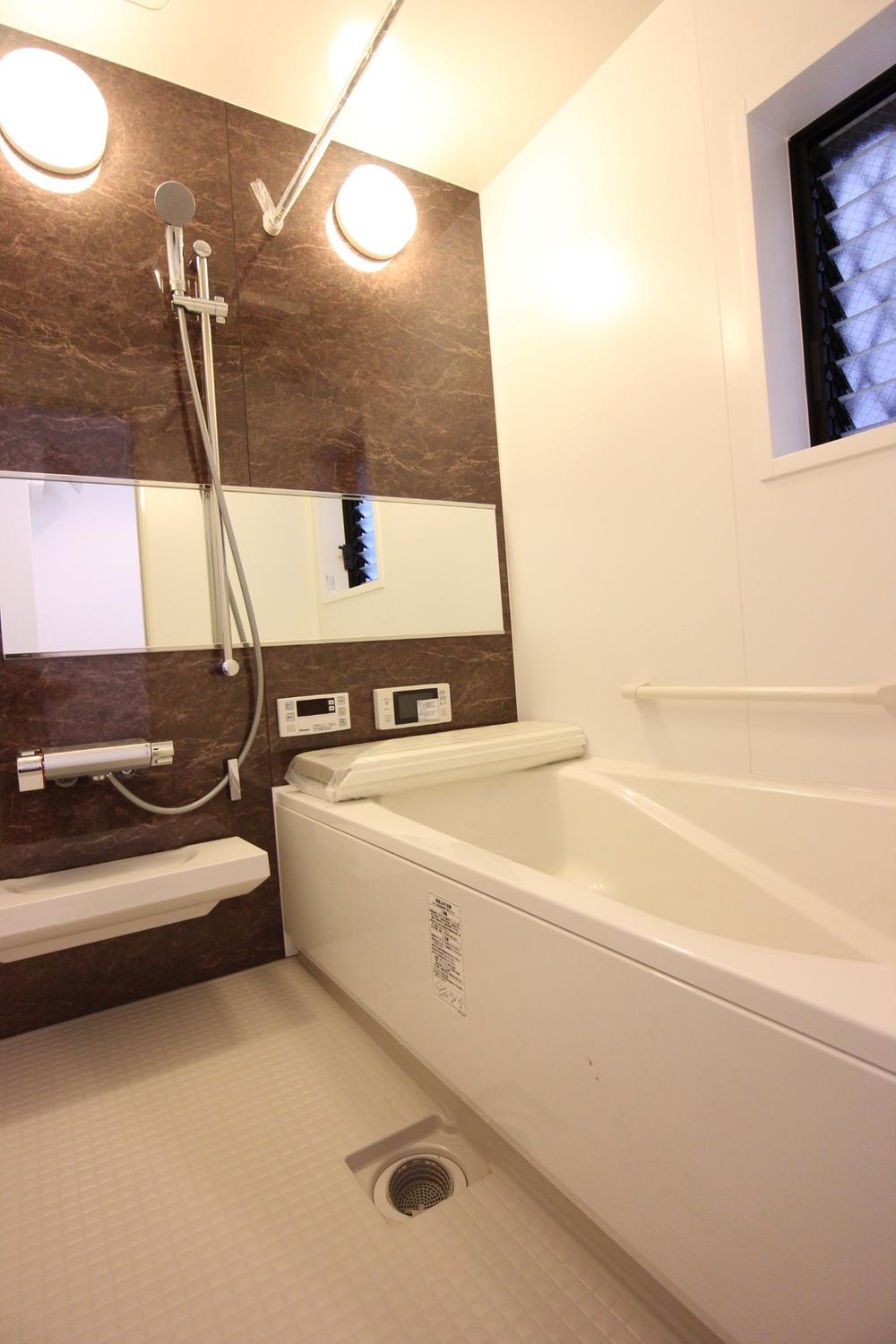 Bathroom. With Waterproof LCD TV! TV you can see while taking a bath!