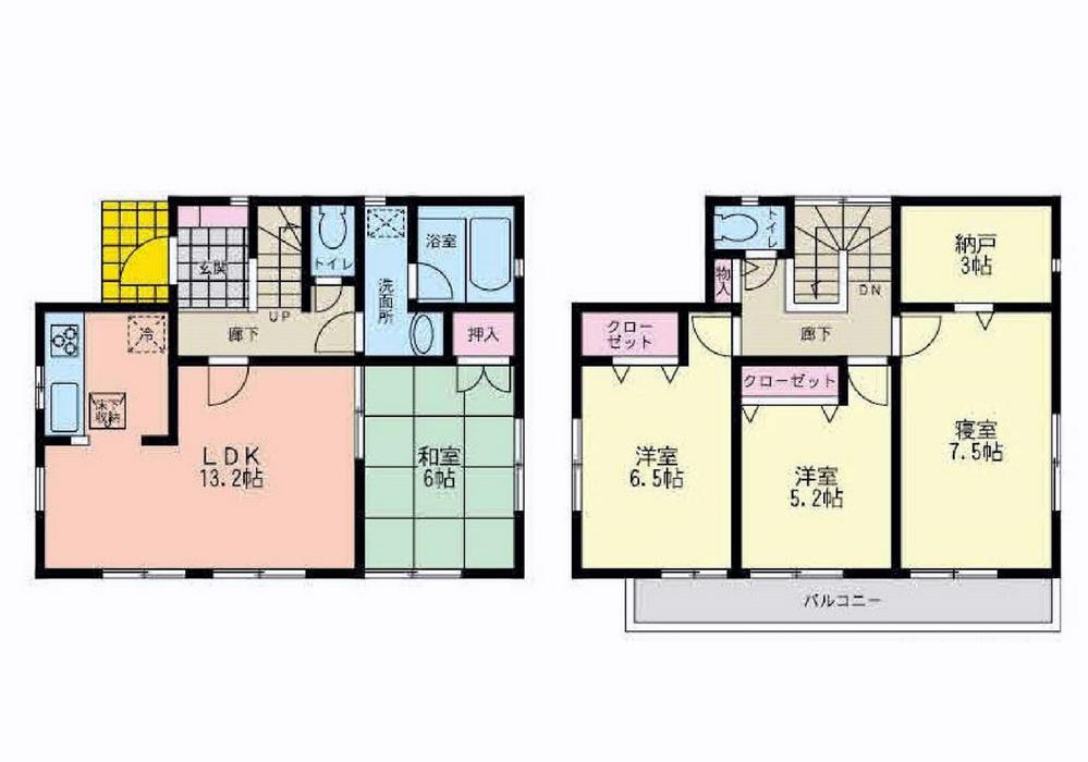 Floor plan. (1), Price 39,800,000 yen, 4LDK, Land area 130.86 sq m , Building area 93.96 sq m