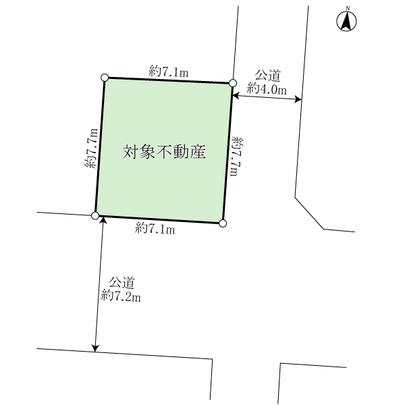 Compartment figure. Land plots / There is no height difference in shaping land