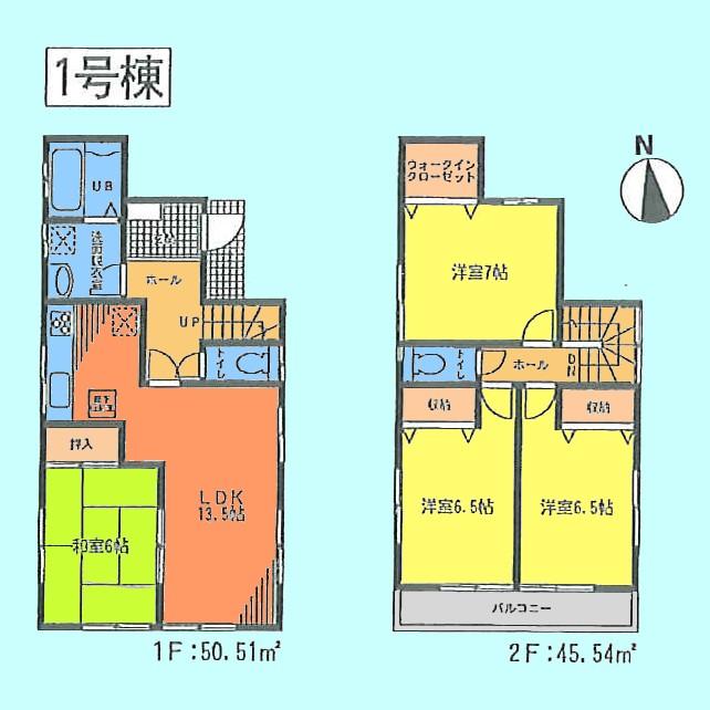 Floor plan. 44,800,000 yen, 4LDK, Land area 115.96 sq m , Building area 96.05 sq m