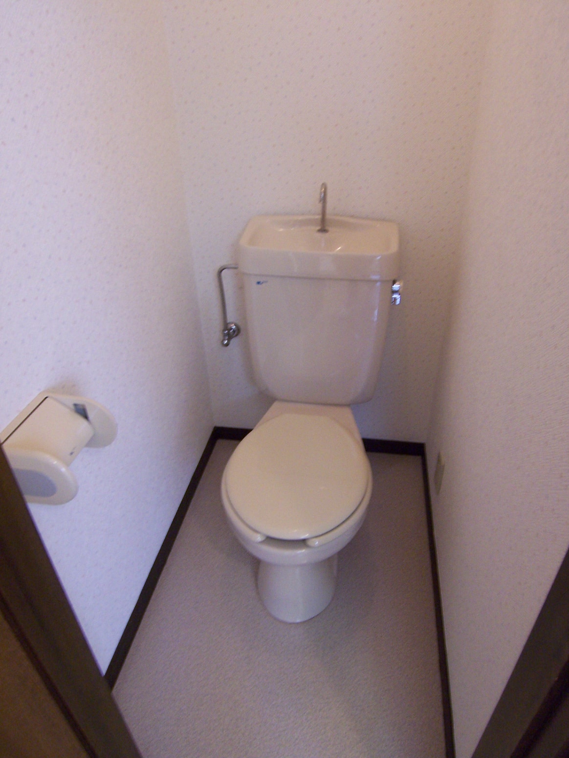 Toilet. Bathroom and toilet is of course a separate room