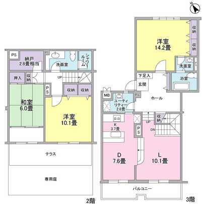 Floor plan. ◇ footprint 147.75 sq m ◇ maisonette