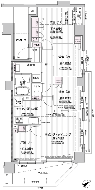 Floor: 4LDK, occupied area: 65.28 sq m, Price: TBD