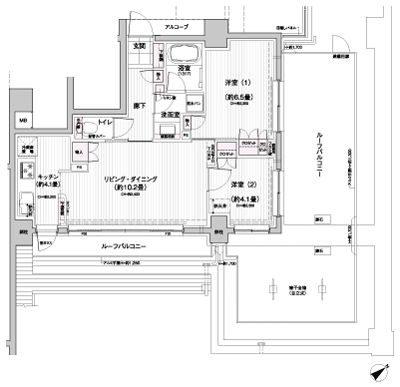 Floor: 2LDK, occupied area: 55.24 sq m, Price: TBD