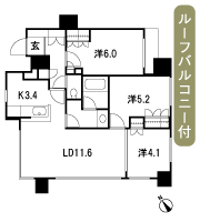 Floor: 3LDK, occupied area: 65.19 sq m, Price: TBD