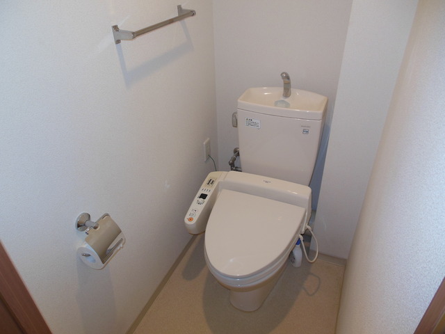 Toilet. A clean toilet with bidet