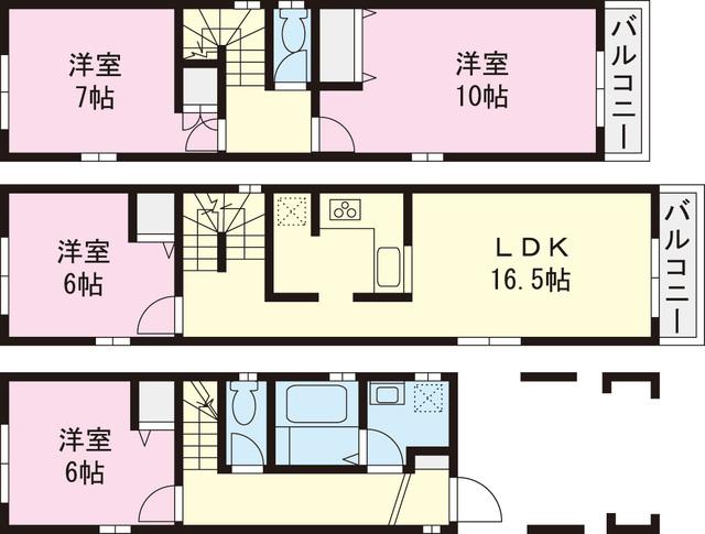 Floor plan. 39,800,000 yen, 4LDK, Land area 68.18 sq m , Building area 107.42 sq m