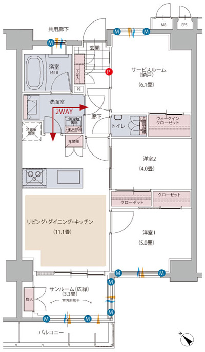 Floor: 2LDK + S + SunRoom, occupied area: 66.38 sq m, Price: 38,580,000 yen, now on sale