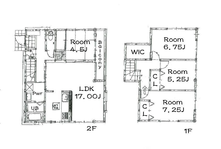 Floor plan. Price 43,160,000 yen, 4LDK, Land area 146.46 sq m , Building area 97.71 sq m