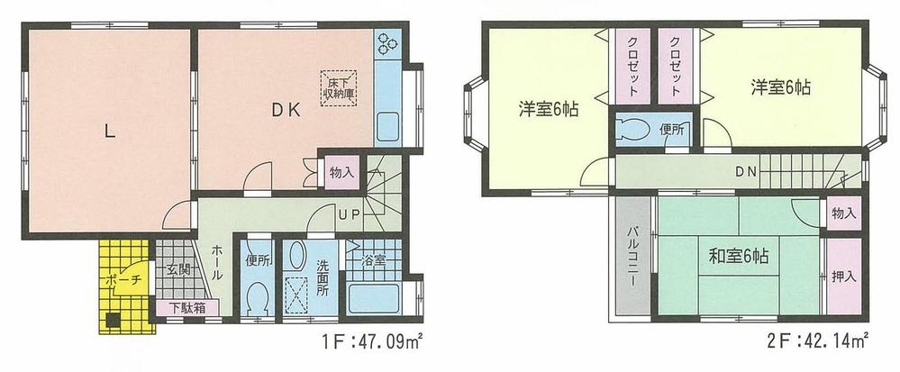 Floor plan. 29,800,000 yen, 3LDK, Land area 129.96 sq m , Building area 89.23 sq m