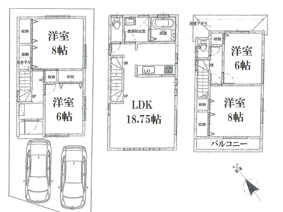 Building plan example (floor plan). Building plan example (A Building) Building Price     14.8 million yen, Building area 106.93 sq m