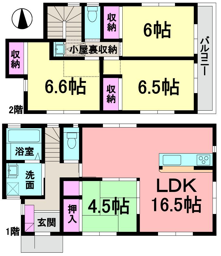Floor plan. 43 million yen, 4LDK, Land area 132.36 sq m , Building area 115.9 sq m