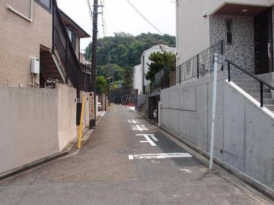 Local land photo. Frontal road.  The first kind low-rise exclusive residential area. Traffic is a little quiet.