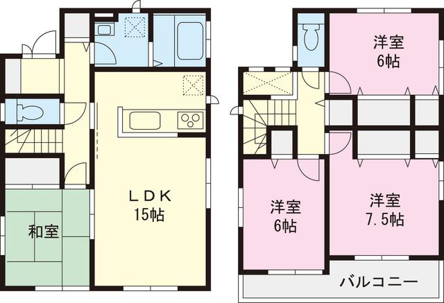 Floor plan. 59,800,000 yen, 4LDK, Land area 145.81 sq m , Building area 98.12 sq m