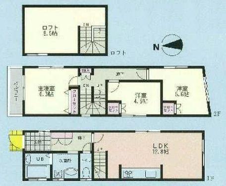 Floor plan. 29,800,000 yen, 3LDK, Land area 75.72 sq m , Building area 75.67 sq m