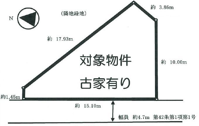 Compartment figure. Land price 47,800,000 yen, Land area 118.09 sq m