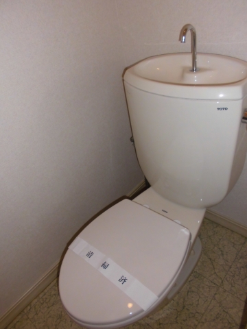 Toilet. It is a toilet with a clean