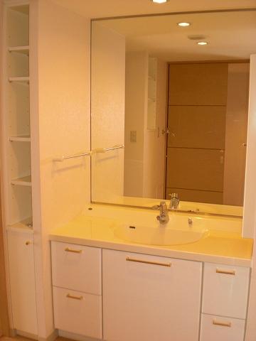 Wash basin, toilet. Indoor shooting