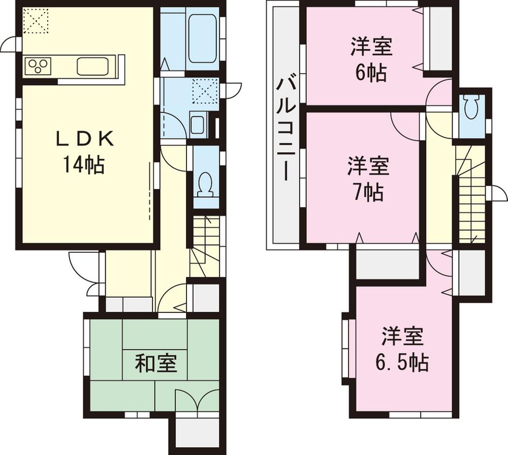 Floor plan. (L Building), Price 40,800,000 yen, 4LDK, Land area 125.72 sq m , Building area 95.22 sq m