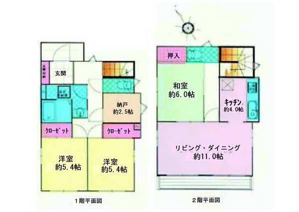 Floor plan. 32,800,000 yen, 3LDK + S (storeroom), Land area 117.41 sq m , Building area 86.94 sq m