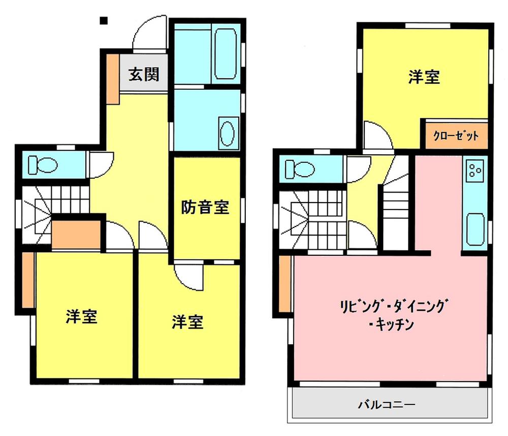 Floor plan. 42,800,000 yen, 4LDK, Land area 99.24 sq m , Building area 97.62 sq m floor plan