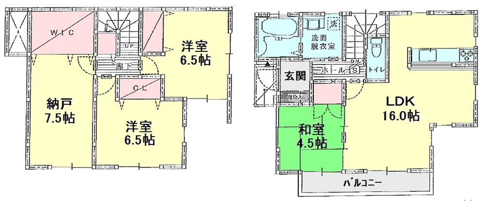 Floor plan. (12-1 Building), Price 44 million yen, 4LDK, Land area 127.02 sq m , Building area 97.71 sq m