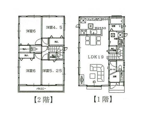 Floor plan. Price 41,800,000 yen, 4LDK, Land area 127.21 sq m , Building area 93.57 sq m