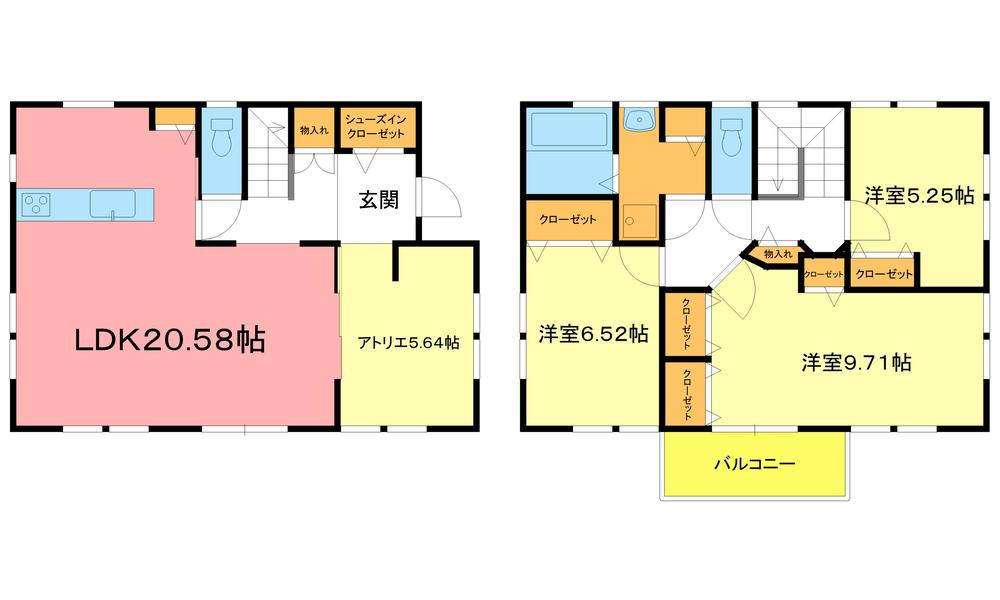 Floor plan. (A), Price 76,958,000 yen, 4LDK, Land area 159.08 sq m , Building area 116.49 sq m