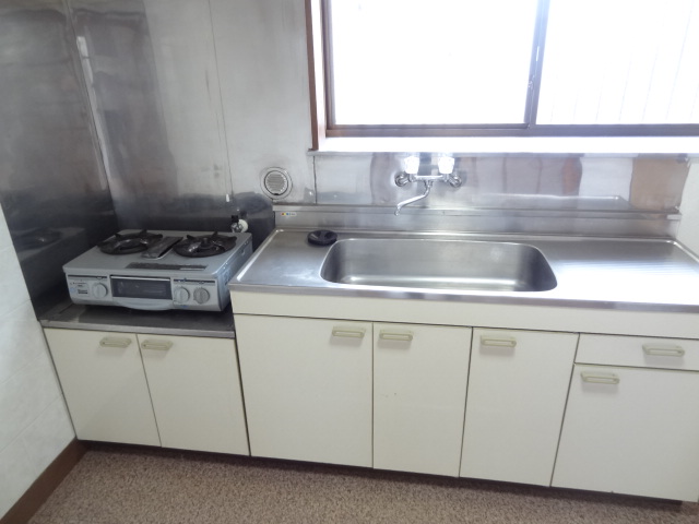 Kitchen. Bright kitchen with a window