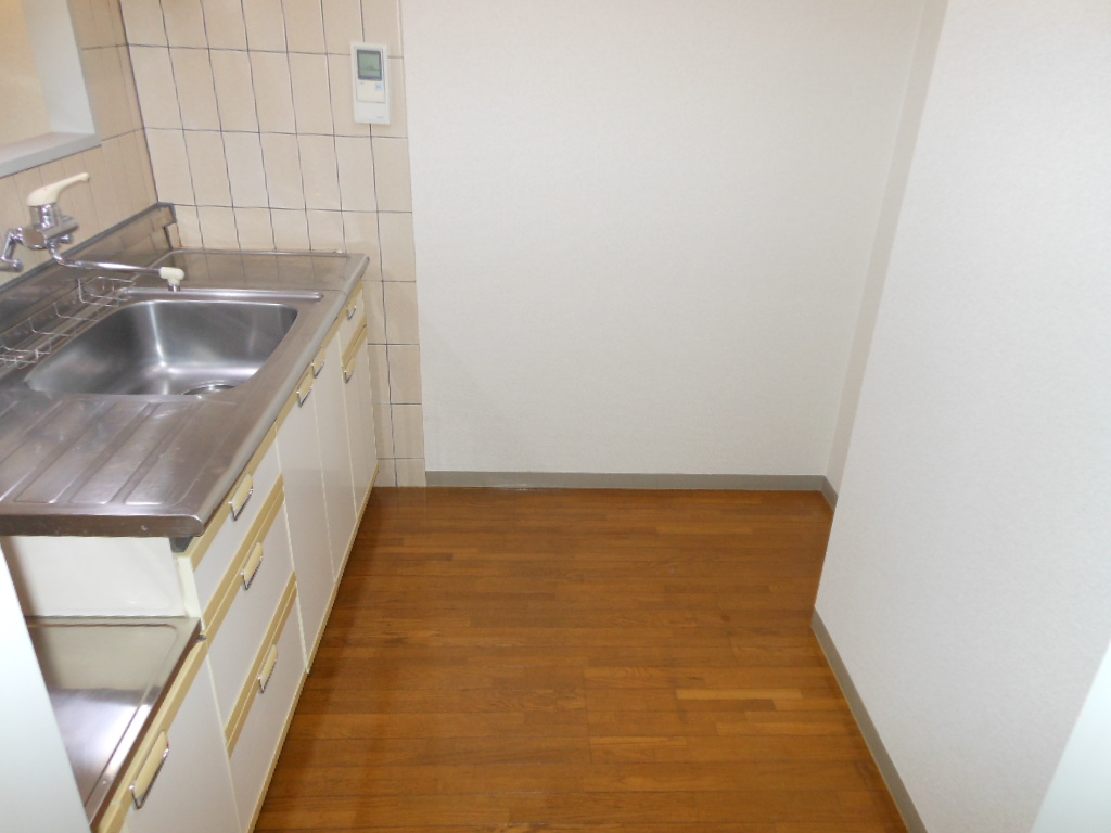 Kitchen. Two-burner gas stove is installed Friendly Kitchen! 