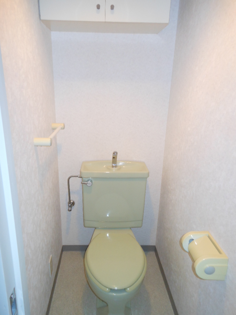 Toilet. There is also housed in the toilet