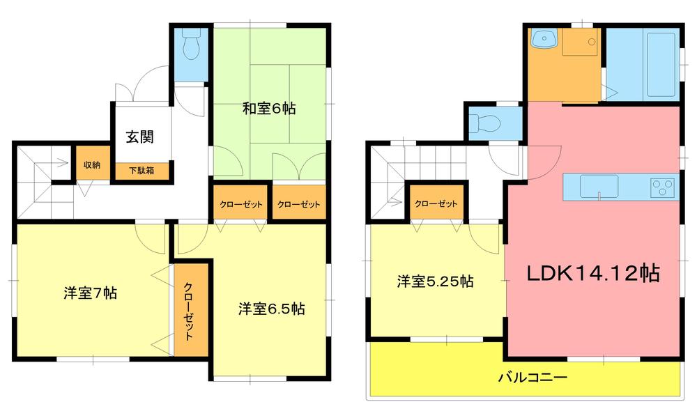 Floor plan. (I), Price 39,800,000 yen, 4LDK, Land area 125.5 sq m , Building area 95.01 sq m